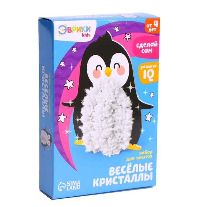 Набор для выращивания кристалла &laquo;Опыты. Веселые кристаллы&raquo;, пингвин