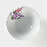 Салатник фарфоровый «Идиллия. Сирень», 600 мл, d=17,5 см Салатник фарфоровый «Идиллия. Сирень», 600 мл, d=17,5 см