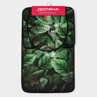 Набор ковриков для ванны и туалета Доляна &laquo;Тропики&raquo;, 3 шт, 50&times;80, 45&times;50, 38&times;43 см