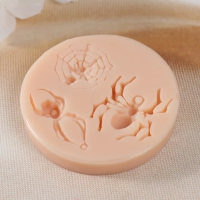 Молд силикон "Пауки" 3,7х1,4х0,6 2,4х2,4х0,3 3,2х2,6х0,6 см Молд силикон "Пауки" 3,7х1,4х0,6 2,4х2,4х0,3 3,2х2,6х0,6 см