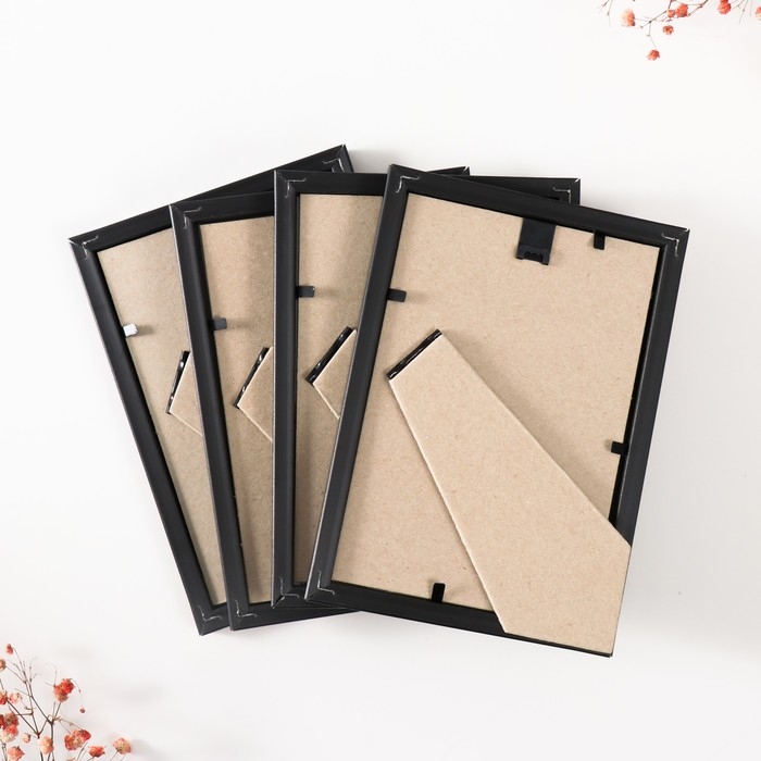 Набор рамок Набор рамок "Формат" 10х15 см, 4 шт. цвет чёрный