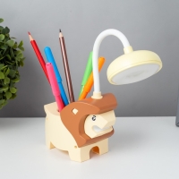 Настольная лампа "Львёнок" LED USB АКБ желто-шоколадный 7,5х13х29 см RISALUX Настольная лампа "Львёнок" LED USB АКБ желто-шоколадный 7,5х13х29 см RISALUX