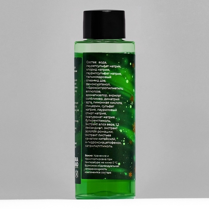 Новогодний подарочный набор косметики &laquo;Пряничный домик&raquo; для душа и ванны, зеленая серия