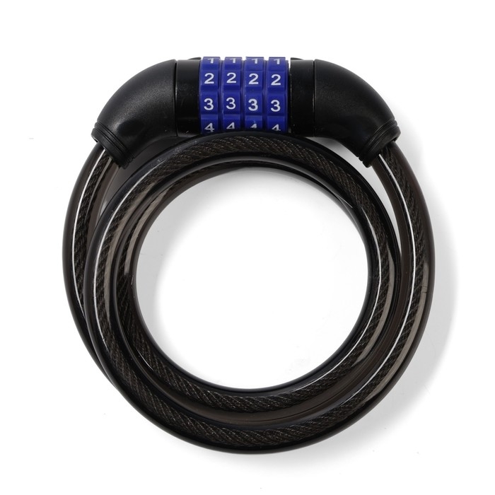 Замок навесной велосипедный LOCKLAND, кодовый, 12х1000 мм Замок навесной велосипедный LOCKLAND, кодовый, 12х1000 мм