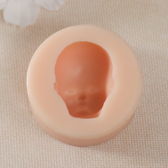 Молд силикон Молд силикон "Лицо младенца" №22 3х2,4х1,8 см