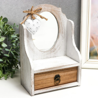 Шкатулка дерево "Комод с зеркалом" 24х16х9 см Шкатулка дерево "Комод с зеркалом" 24х16х9 см