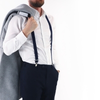 Подтяжки взрослые, ширина 2,5 см, цвет тёмно-синий Подтяжки взрослые, ширина 2,5 см, цвет тёмно-синий