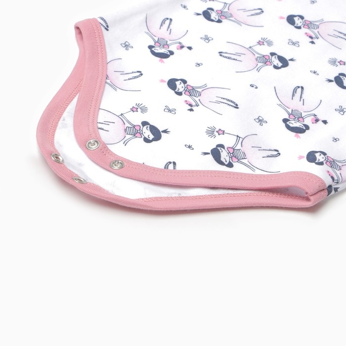 Боди детский, цвет белый/принцессы, рост 68 см