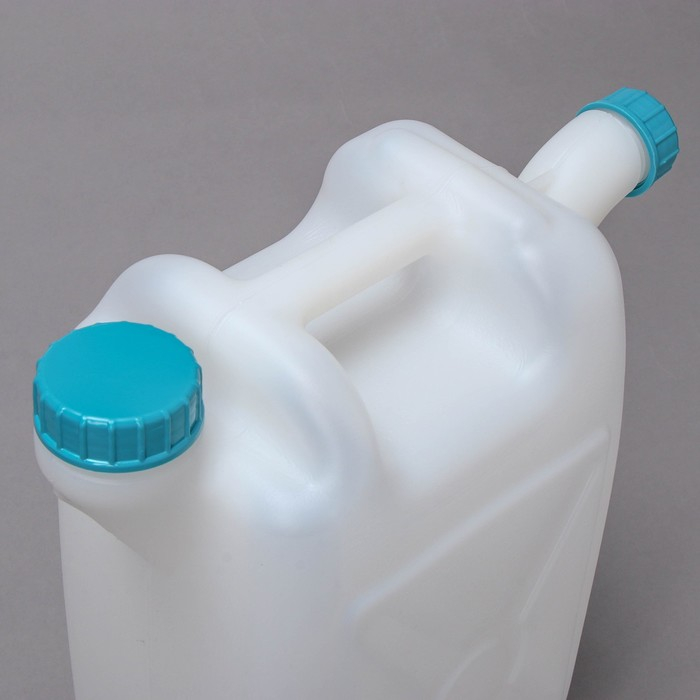 Канистра пищевая &laquo;Бочонок&raquo;, 10 л, со сливом, белая