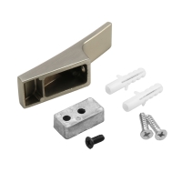 Крючок мебельный CAPPIO ASPHODEL, однорожковый, сатиновый никель Крючок мебельный CAPPIO ASPHODEL, однорожковый, сатиновый никель