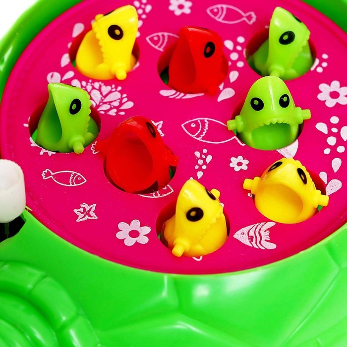 Рыбалка заводная «Черепаха», 8 рыбок с удочкой Рыбалка заводная «Черепаха», 8 рыбок с удочкой