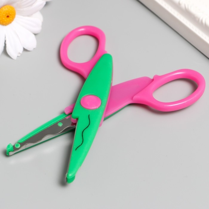 Ножницы рельефные Ножницы рельефные "Цветик" (набор 5 шт) 13 см МИКС