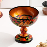 Конфетница, 14×14 см, хохлома Конфетница, 14×14 см, хохлома