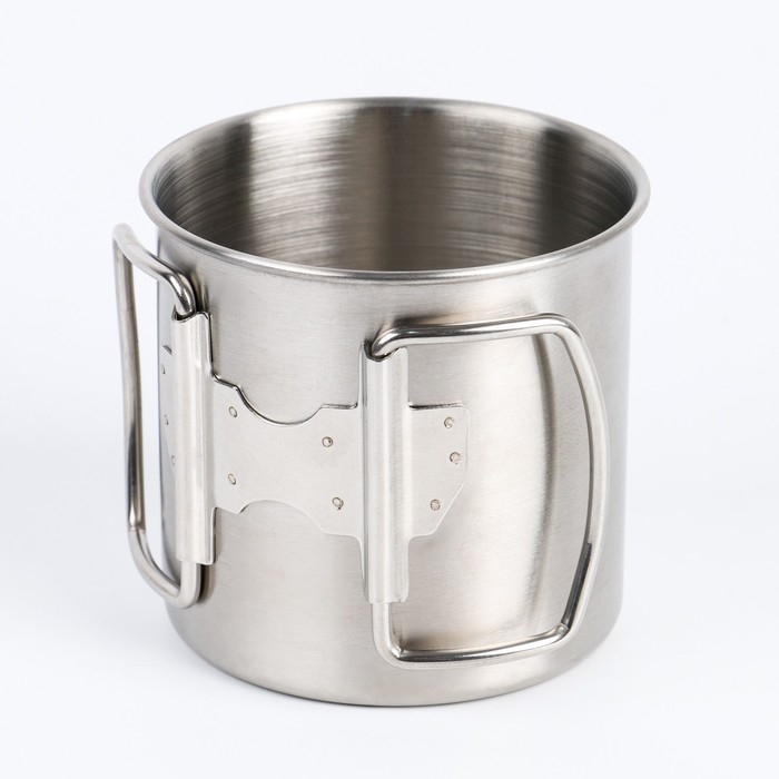 Термокружка, 250 мл, Горы "Мастер К. Любовь приключений", складная ручка, 7 х 7.5 см