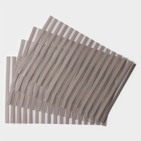 Набор салфеток сервировочных на стол на стол Magistro, 4 шт, 30&times;45 см, цвет коричневый