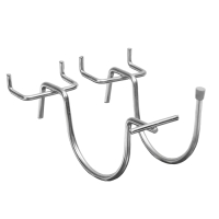 Держатель для дрели на перфорацию (пара), 7×0,4×8 см, цвет хром МИКС Держатель для дрели на перфорацию (пара), 7×0,4×8 см, цвет хром МИКС