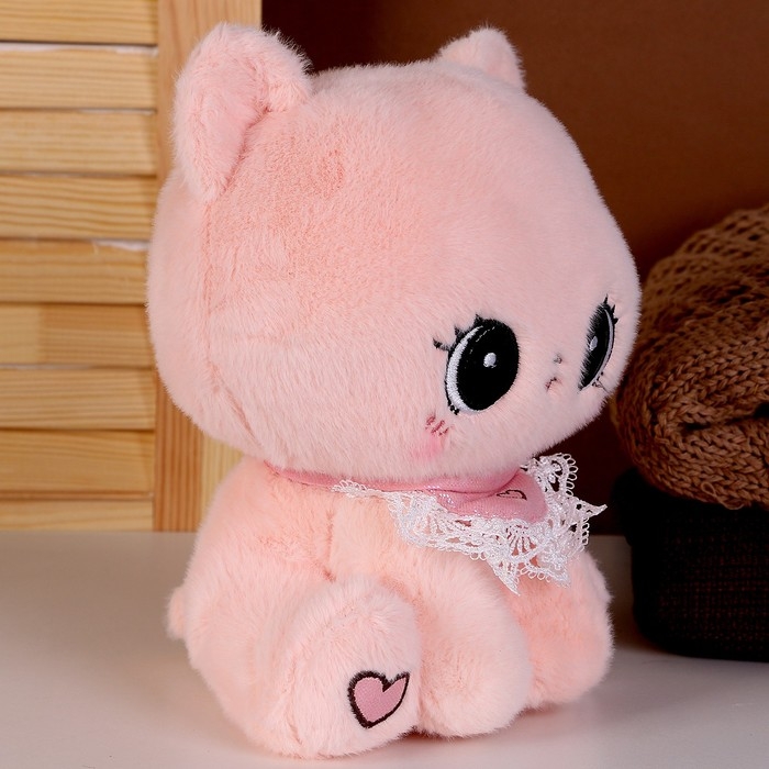 Мягкая игрушка &laquo;Котик&raquo;, 23 см, цвет розовый