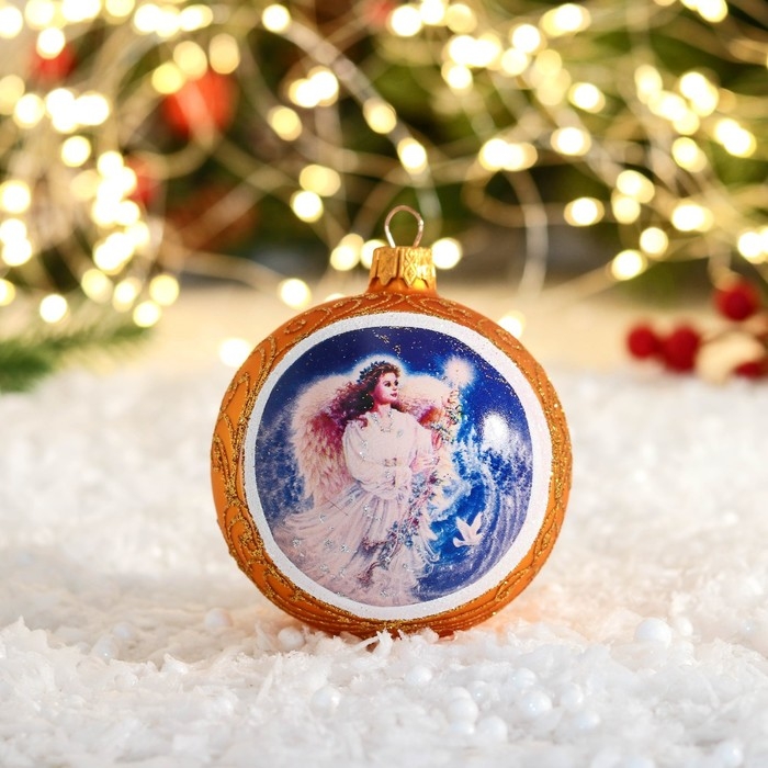 Шар новогодний Шар новогодний "Ангел" 8 см