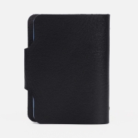 Визитница на кнопке, 12 карт, цвет чёрный