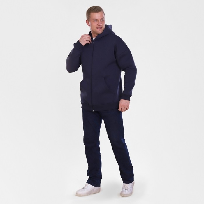 Толстовка мужская НАЧЁС, цвет серый, размер 54