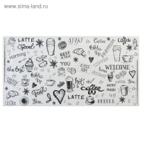 Панель ПВХ барро Флэт уайт 485х960 Панель ПВХ барро Флэт уайт 485х960