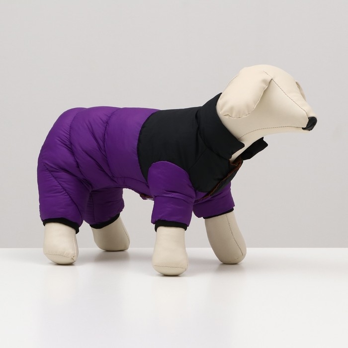 Комбинезон Комбинезон "Умка", размер 16 (ДС 36 см, ОГ 46 см, ОШ 35 см), чёрно-фиолетовый