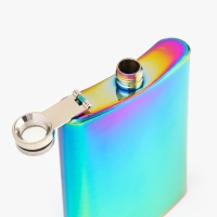 Фляжка для алкоголя &laquo;Градиент&raquo;, нержавеющая сталь, подарочная, армейская, 240 мл, 8 oz 928048