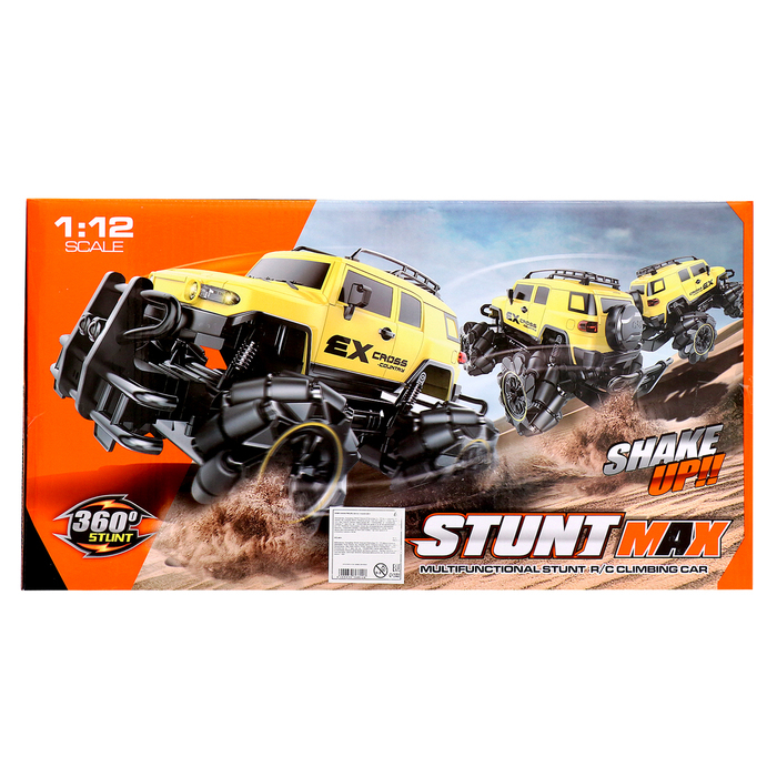 Машина радиоуправляемая &laquo;Внежорожник&raquo;, 1:12, 4WD, движение во всех направлениях, работает от аккумулятора, цвет чёрный