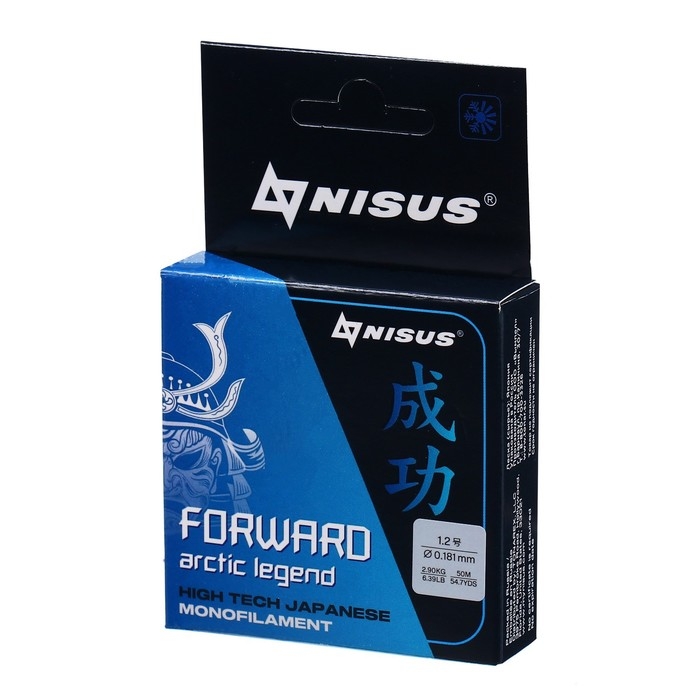 Леска Nisus FORWARD ARCTIC LEGEND, диаметр 0.181 мм, тест 2.9 кг, 50 м, Nylon Transparent Леска Nisus FORWARD ARCTIC LEGEND, диаметр 0.181 мм, тест 2.9 кг, 50 м, Nylon Transparent