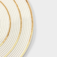 Салфетки сервировочные на стол Доляна, 4 шт, d=38 см