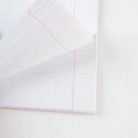 Тетрадь в клетку, 48 листов А5 на скрепке МИКС, &laquo;1 сентября: Шрифтовые черные&raquo;, обложка мелованный картон 230 грблок №1  белизна 96%