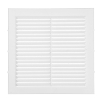 Решетка вентиляционная ZEIN Люкс Л185, 185 х 185 мм, с сеткой, неразъемная