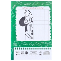 Набор &laquo;Минни&raquo; А4: А4: 10 л. цв. одност. мел. картона и 16 л. цв. двуст. Бумаги, Минни Маус