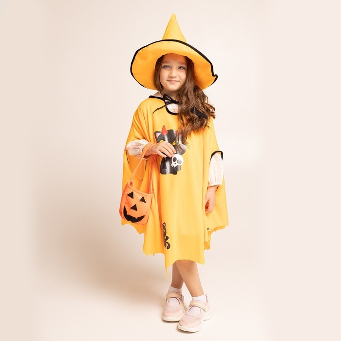 Карнавальный набор &laquo;Сладость или гадость?&raquo;, цвет оранжевый