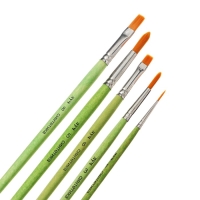 Набор кистей синтетика ZOO, круглые (№ 1, 3, 5) и плоские (№ 6, 8) Набор кистей синтетика ZOO, круглые (№ 1, 3, 5) и плоские (№ 6, 8)