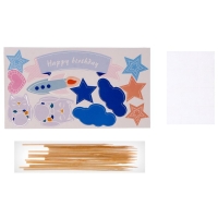 Набор для творчества: изготовление топперов, раскраска-наклейки &laquo;Космос&raquo;