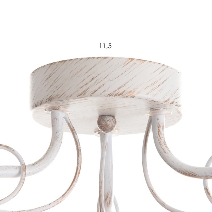 Люстра Люстра "Глория" 3xE14 40Вт белый с золотой патиной 61,5х61,5х27 см BayerLux