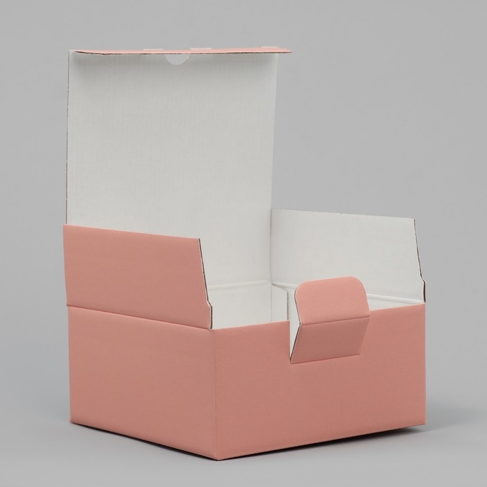 Коробка подарочная складная, упаковка, &laquo;Персиковая&raquo;, 15 х 15 х 7 см