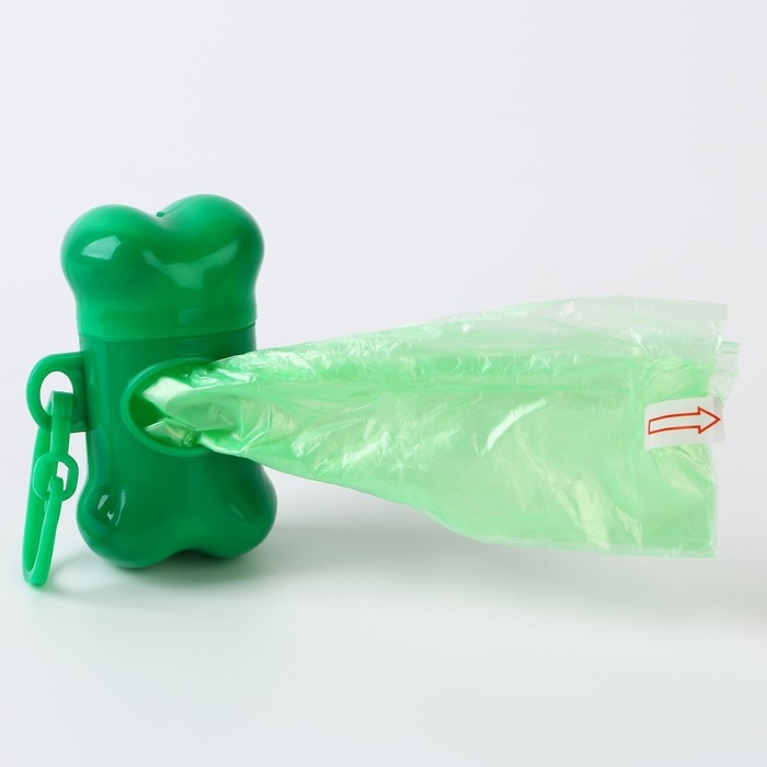 Контейнер с пакетами для уборки за собаками &laquo;Гулять&raquo; (рулон 15 шт)