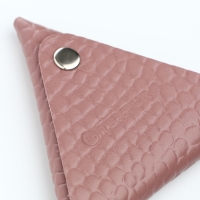 Монетница на кнопке TEXTURA, цвет розовый Монетница на кнопке TEXTURA, цвет розовый