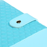 Ежедневник недатированный, A5, 136 листов, кожзам, deVENTE. Tailor, твердая обложка с поролоном, хлястик, перфорация, ляссе, блок 70%, голубой