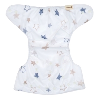 Многоразовый подгузник &laquo;Звезды&raquo;, 3-15 кг, цвет белый, Крошка Я