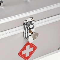 Аптечка для хранения лекарств, металлическая, 24 х 13 х 3.5 см Аптечка для хранения лекарств, металлическая, 24 х 13 х 3.5 см