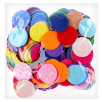 Диски фетровые для творчества и декора &laquo;Кружочки&raquo;, 250 шт., размер 1 шт. &mdash; 3 см, цвет МИКС