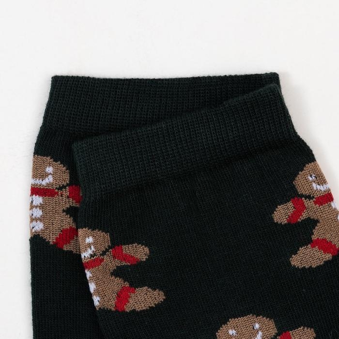 Носки мужские «Печеньки» цвет тёмно-зелёный, размер 27 Носки мужские «Печеньки» цвет тёмно-зелёный, размер 27