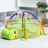 Развивающий коврик 3 в 1 &laquo;Черепаха&raquo;, 30 цветных шариков, 4 игрушки