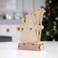 Светодиодная фигура «Снеговик с птичками» 16.5 × 20.5 × 5 см, дерево, батарейки LR41х3 (в комплекте), свечение тёплое белое Светодиодная фигура «Снеговик с птичками» 16.5 × 20.5 × 5 см, дерево, батарейки LR41х3 (в комплекте), свечение тёплое белое