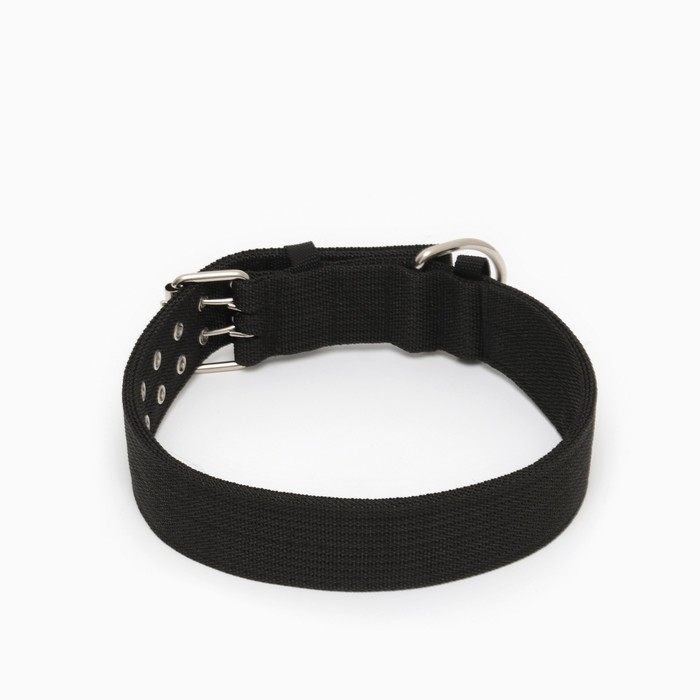 Ошейник четырехслойный, 80 х 4,9 см, ОШ 65-75 см, полиэстер, чёрный Ошейник четырехслойный, 80 х 4,9 см, ОШ 65-75 см, полиэстер, чёрный