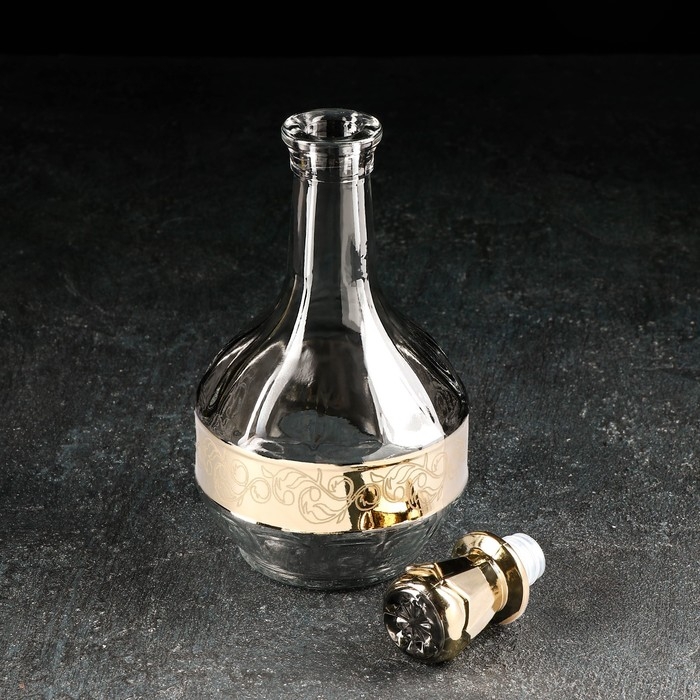 Набор питьевой &laquo;Флора&raquo;, 7 предметов: графин 500 мл, стопка 50 мл, 6 шт, с гравировкой и напылением