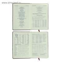 Ежедневник недатированный А5, 140 листов, тонированный срез, в клетку, обложка пвх, МИКС